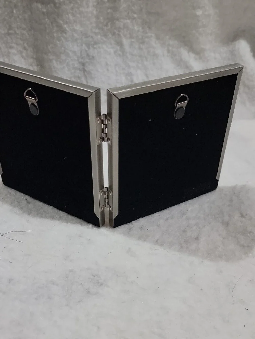 Burnes Of Boston Silver-Tone Baby Double Frame Engravable New